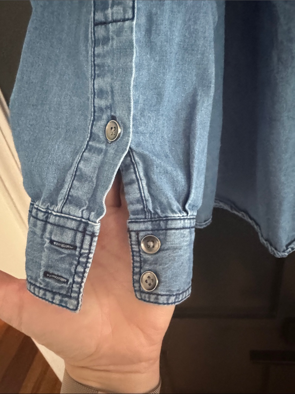 torrid Button Down Denim Shirt - Picture 6 of 8